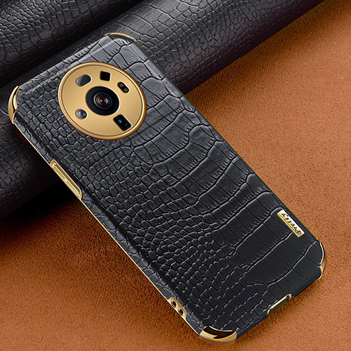 Soft Luxury Leather Snap On Case Cover S08 for Xiaomi Mi 12 Ultra 5G Black