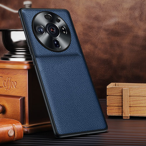 Soft Luxury Leather Snap On Case Cover S12 for Xiaomi Mi 12 Ultra 5G Blue