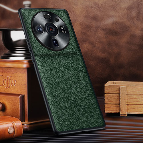 Soft Luxury Leather Snap On Case Cover S12 for Xiaomi Mi 12 Ultra 5G Green