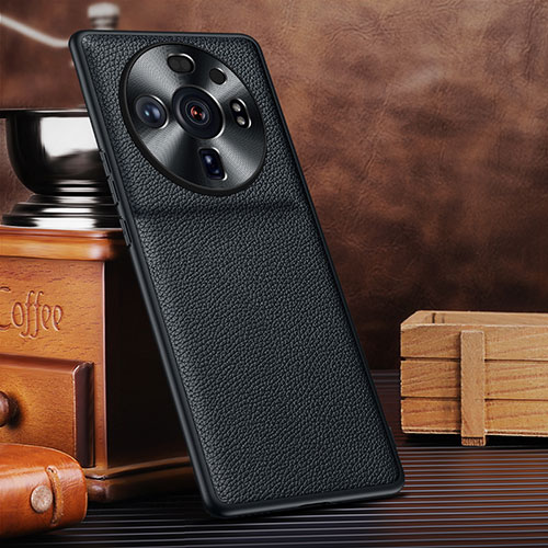 Soft Luxury Leather Snap On Case Cover S12 for Xiaomi Mi 12S Ultra 5G Black