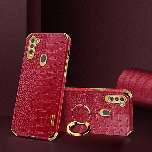 Soft Luxury Leather Snap On Case Cover XD1 for Samsung Galaxy M11 Red