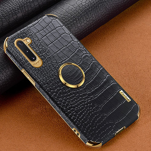 Soft Luxury Leather Snap On Case Cover XD1 for Samsung Galaxy Note 10 5G Black