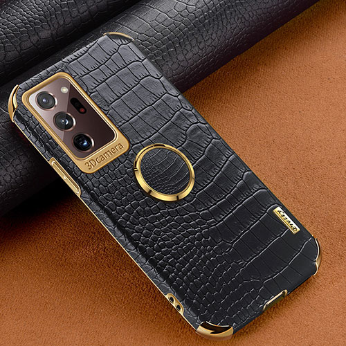 Soft Luxury Leather Snap On Case Cover XD1 for Samsung Galaxy Note 20 Ultra 5G Black