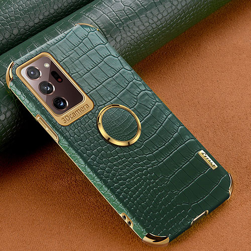 Soft Luxury Leather Snap On Case Cover XD1 for Samsung Galaxy Note 20 Ultra 5G Green