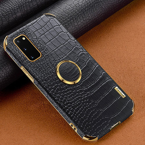 Soft Luxury Leather Snap On Case Cover XD1 for Samsung Galaxy S20 5G Black