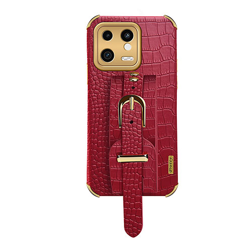 Soft Luxury Leather Snap On Case Cover XD1 for Xiaomi Mi 13 5G Red