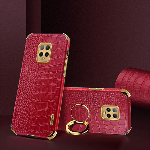 Soft Luxury Leather Snap On Case Cover XD1 for Xiaomi Redmi 10X 5G Red