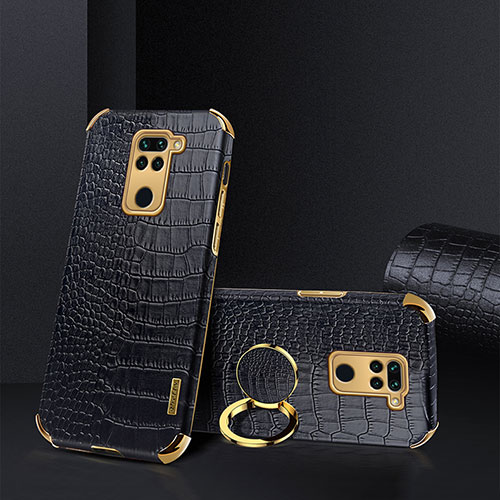 Soft Luxury Leather Snap On Case Cover XD1 for Xiaomi Redmi Note 9 Black