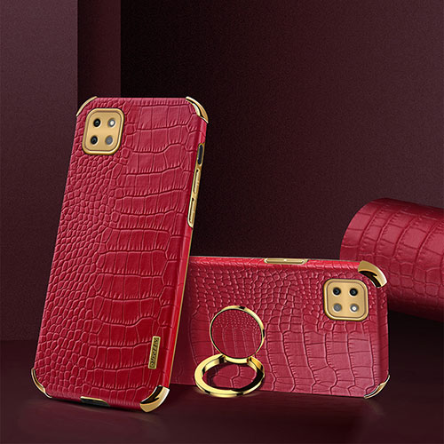 Soft Luxury Leather Snap On Case Cover XD2 for Samsung Galaxy F42 5G Red