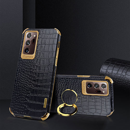 Soft Luxury Leather Snap On Case Cover XD2 for Samsung Galaxy Note 20 Ultra 5G Black