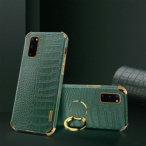 Soft Luxury Leather Snap On Case Cover XD2 for Samsung Galaxy S20 5G Green