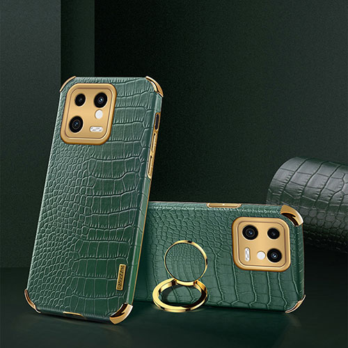 Soft Luxury Leather Snap On Case Cover XD2 for Xiaomi Mi 13 5G Green