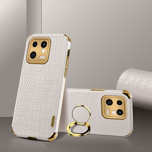Soft Luxury Leather Snap On Case Cover XD2 for Xiaomi Mi 13 5G White