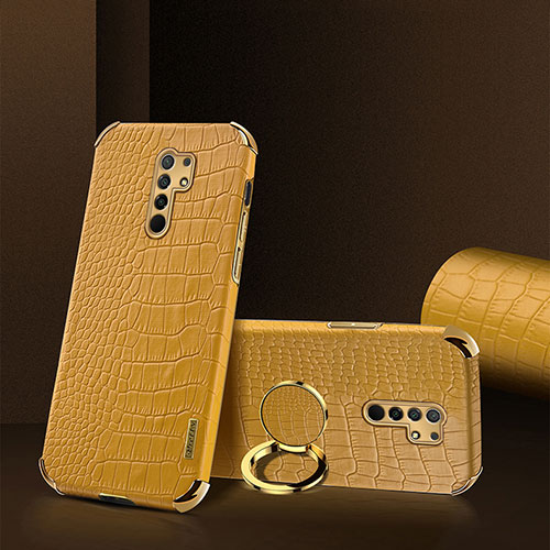 Soft Luxury Leather Snap On Case Cover XD2 for Xiaomi Redmi 9 Yellow
