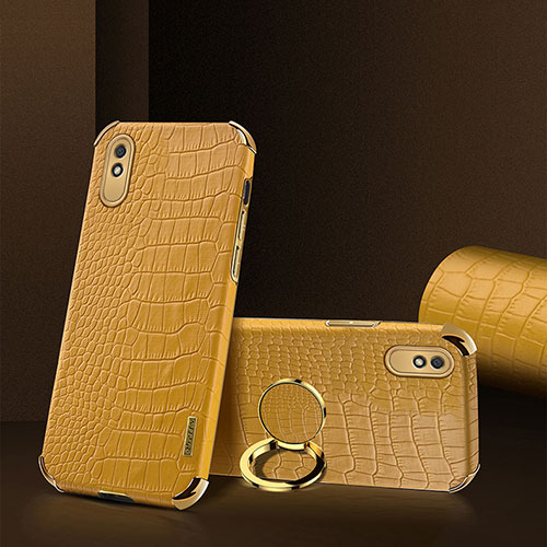 Soft Luxury Leather Snap On Case Cover XD2 for Xiaomi Redmi 9A Yellow