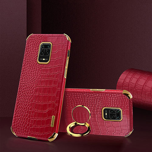 Soft Luxury Leather Snap On Case Cover XD2 for Xiaomi Redmi Note 9 Pro Max Red