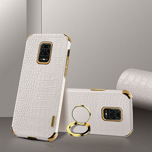 Soft Luxury Leather Snap On Case Cover XD2 for Xiaomi Redmi Note 9 Pro Max White