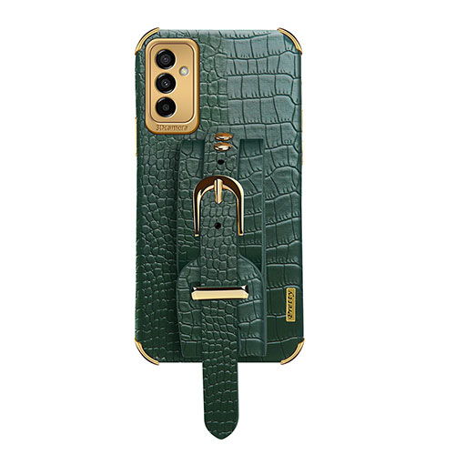 Soft Luxury Leather Snap On Case Cover XD5 for Samsung Galaxy M23 5G Green