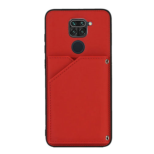 Soft Luxury Leather Snap On Case Cover Y01B for Xiaomi Redmi Note 9 Red