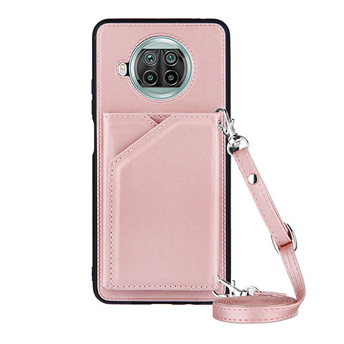 Soft Luxury Leather Snap On Case Cover Y02B for Xiaomi Mi 10T Lite 5G Rose Gold