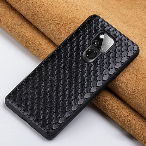 Soft Luxury Leather Snap On Case Cover Z01 for Huawei Mate 20 X 5G Black