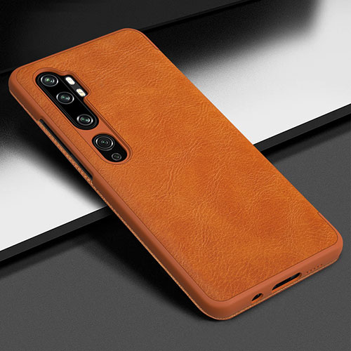 Soft Luxury Leather Snap On Case Cover Z01 for Xiaomi Mi Note 10 Pro Orange