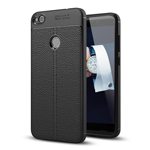 Soft Luxury Leather Snap On Case for Huawei Nova Lite Black