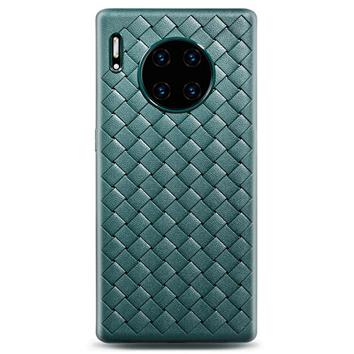 Soft Silicone Gel Leather Snap On Case Cover D01 for Huawei Mate 30 Pro 5G Green