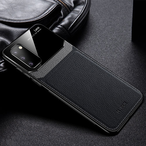 Soft Silicone Gel Leather Snap On Case Cover FL1 for Samsung Galaxy S20 FE 5G Black