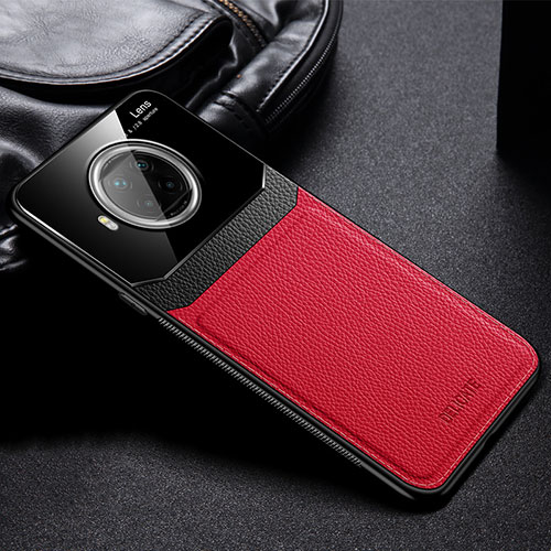 Soft Silicone Gel Leather Snap On Case Cover FL1 for Xiaomi Mi 10T Lite 5G Red