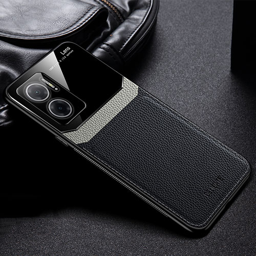 Soft Silicone Gel Leather Snap On Case Cover FL1 for Xiaomi Redmi 10 Prime Plus 5G Black