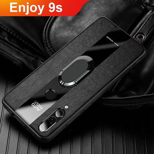 Soft Silicone Gel Leather Snap On Case Cover for Huawei Honor 20 Lite Black