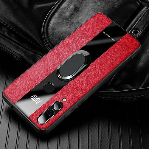 Soft Silicone Gel Leather Snap On Case Cover for Huawei Honor 20E Red