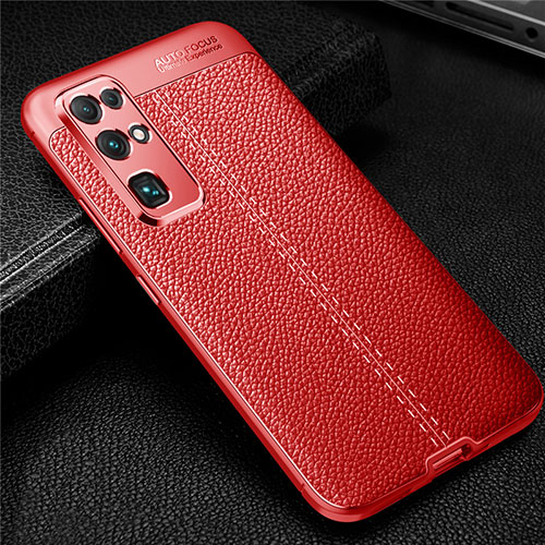 Soft Silicone Gel Leather Snap On Case Cover for Huawei Honor 30 Red