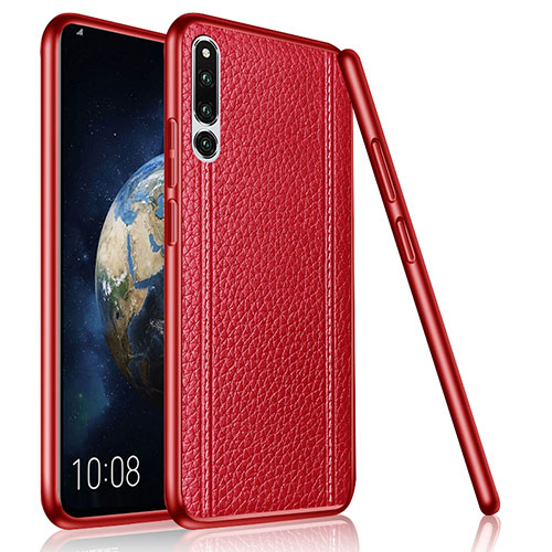Soft Silicone Gel Leather Snap On Case Cover for Huawei Honor Magic 2 Red