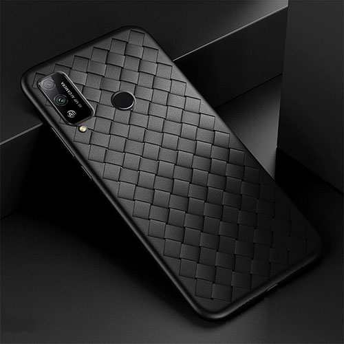 Soft Silicone Gel Leather Snap On Case Cover for Huawei Honor Play4T Black