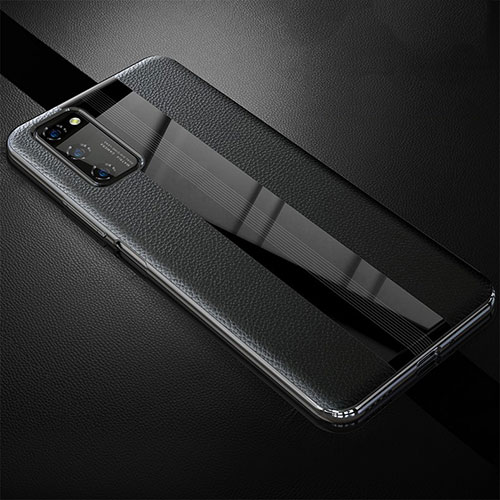 Soft Silicone Gel Leather Snap On Case Cover for Huawei Honor V30 Pro 5G Black