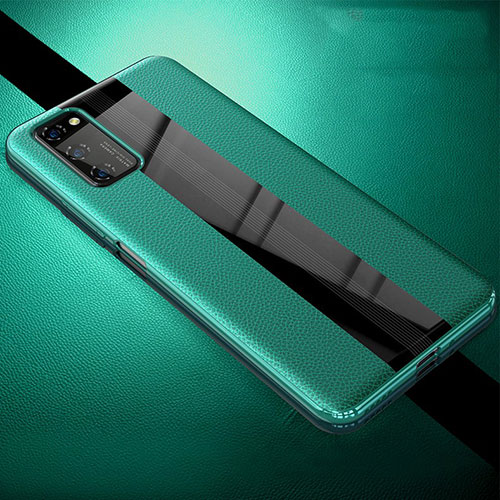 Soft Silicone Gel Leather Snap On Case Cover for Huawei Honor View 30 5G Green