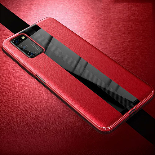 Soft Silicone Gel Leather Snap On Case Cover for Huawei Honor View 30 Pro 5G Red