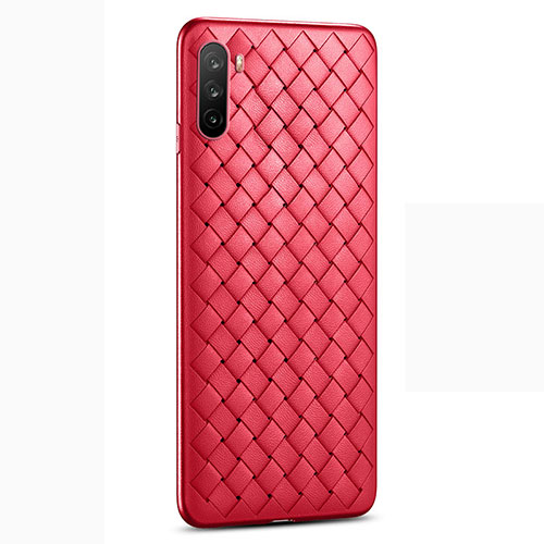 Soft Silicone Gel Leather Snap On Case Cover for Huawei Mate 40 Lite 5G Red