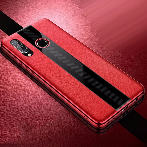 Soft Silicone Gel Leather Snap On Case Cover for Huawei Nova 4e Red