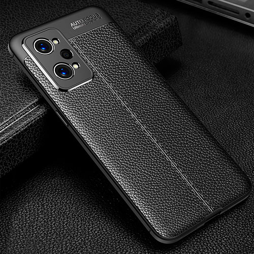 Soft Silicone Gel Leather Snap On Case Cover for Realme GT2 5G Black