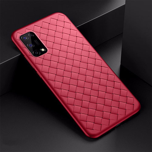 Soft Silicone Gel Leather Snap On Case Cover for Realme V5 5G Red