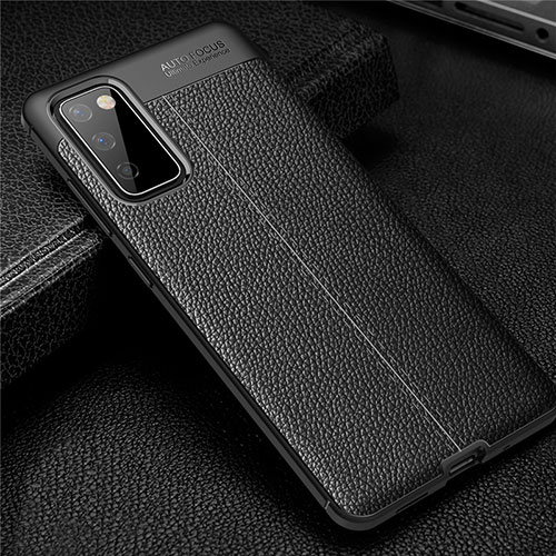 Soft Silicone Gel Leather Snap On Case Cover for Samsung Galaxy S20 FE 5G Black