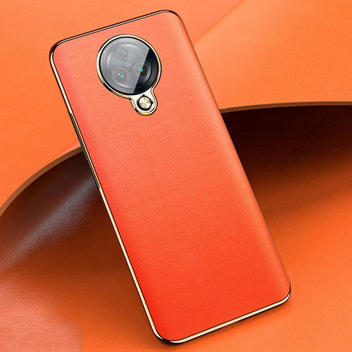 Soft Silicone Gel Leather Snap On Case Cover for Vivo Nex 3 Orange