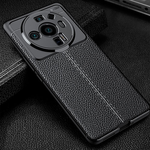 Soft Silicone Gel Leather Snap On Case Cover for Xiaomi Mi 12 Ultra 5G Black