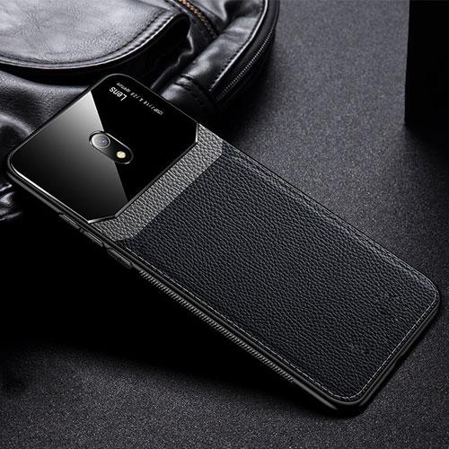 Soft Silicone Gel Leather Snap On Case Cover for Xiaomi Redmi 8A Black