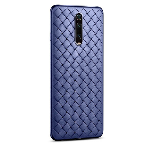 Soft Silicone Gel Leather Snap On Case Cover for Xiaomi Redmi K20 Pro Blue