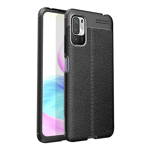 Soft Silicone Gel Leather Snap On Case Cover for Xiaomi Redmi Note 11 SE 5G Black