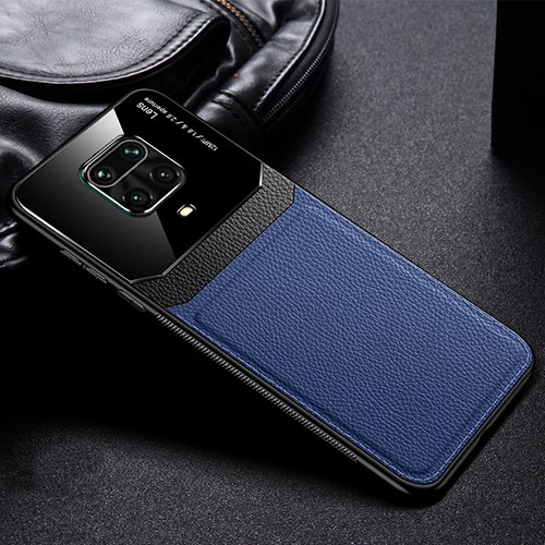 Soft Silicone Gel Leather Snap On Case Cover for Xiaomi Redmi Note 9 Pro Max Blue